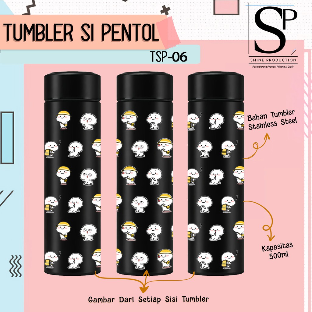 Tumbler Karakter Lucu si Pentol Botol Minum