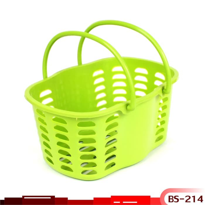 Keranjang Buah Sayur Plastik Persegi Kecil Serbaguna SEGI - BS-214