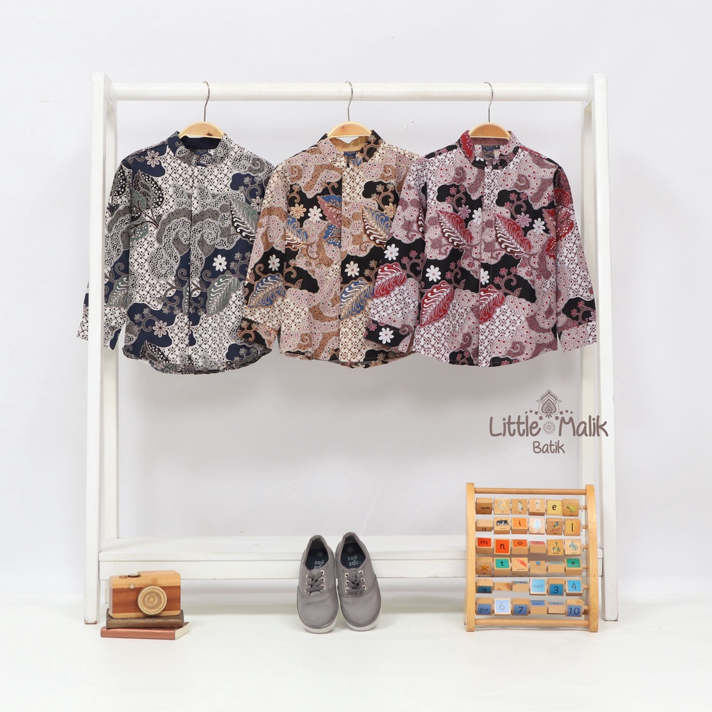 Kemeja Batik Anak Lengan Panjang By Little Malik Batik