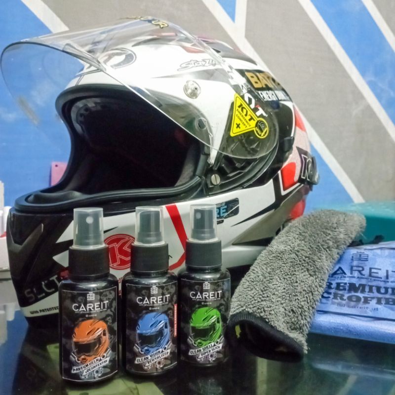 CAREIT - Helmet Care | Parfum Helm | Visor Care | Shell Sealent | Daun Talas Effect