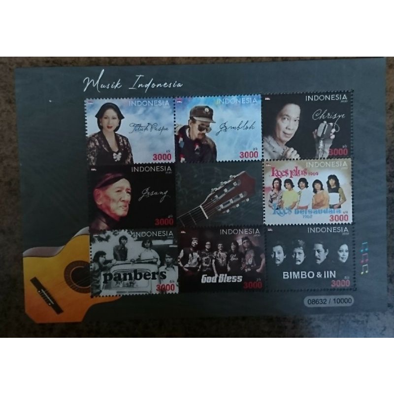 

Mini Sheet Indonesia Seri Musik Indonesia 2020