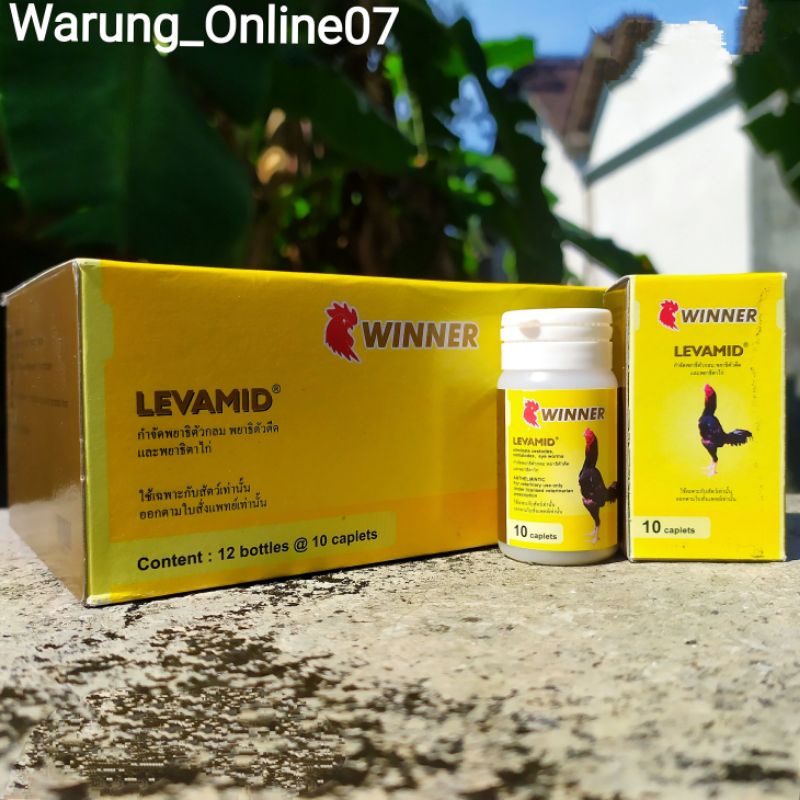 Winner Levamid 10 Kapsul - Obat Cacing Ayam Laga Seperti CJ7 Obat Cacing Herbal Untuk Ayam Bangkok A