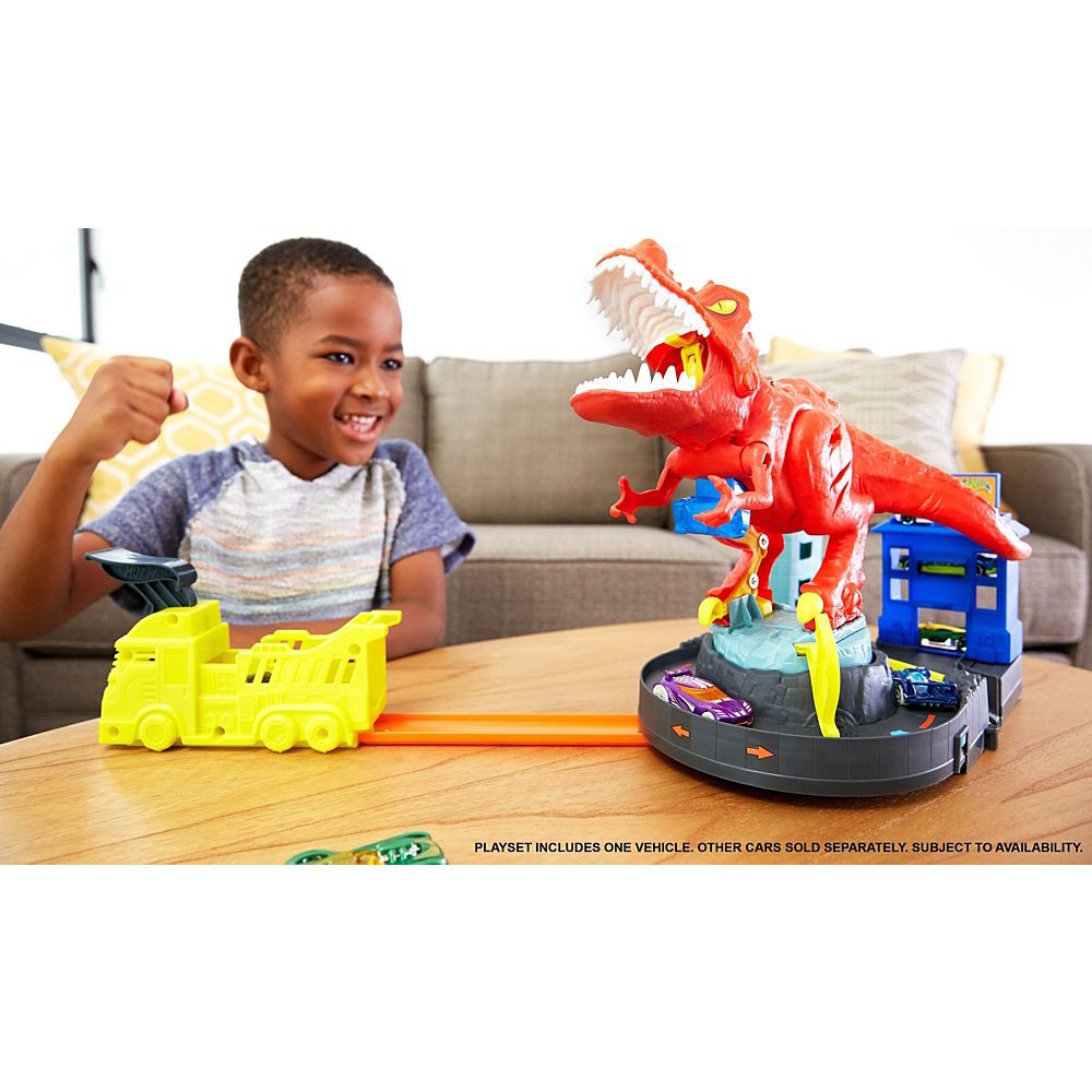 hot wheels t rex playset