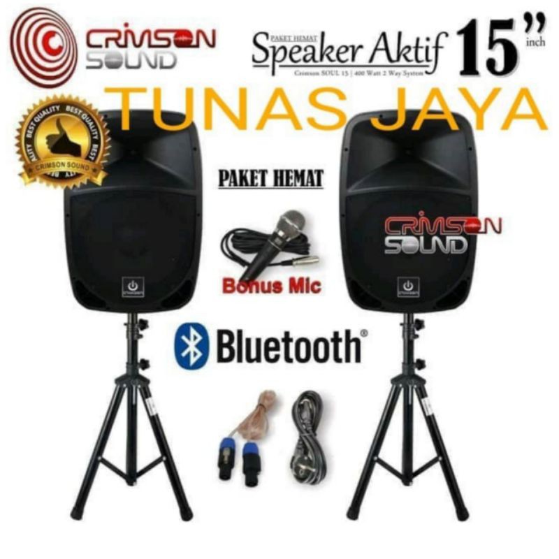 SPEAKER AKTIF 15 INCH CRIMSON SOUL15 SPEAKER AKTIF CRIMSON SOUL 15