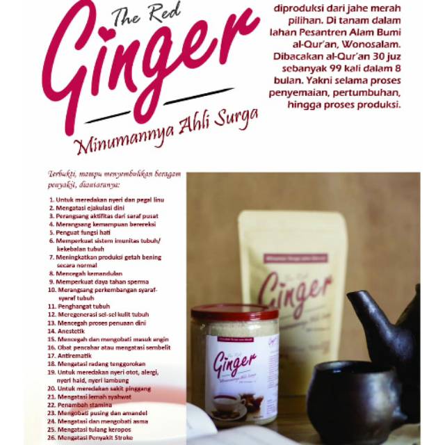 

TERLARIS - Jahe Merah - The Red Ginger