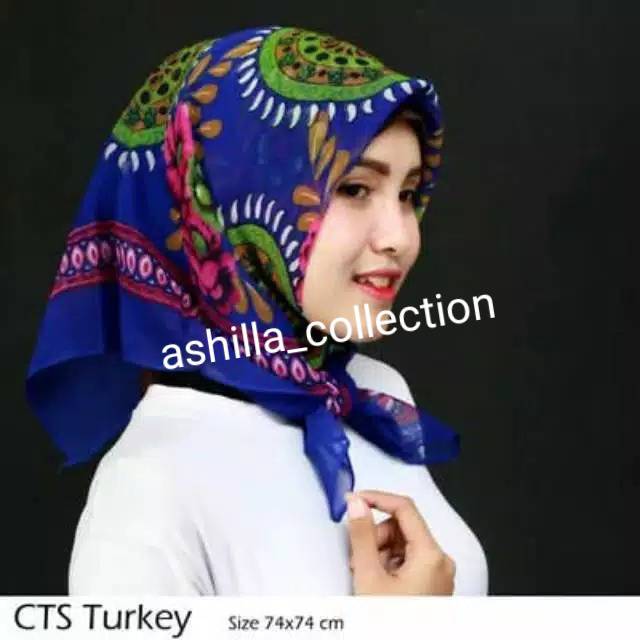 Kerudung Segi Empat CTS 1 lusin (12pcs)/Dalaman kerudung/Ciput/CTS Turkey