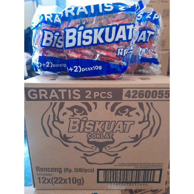 Biskuat Coklat renteng isi 20 pcs