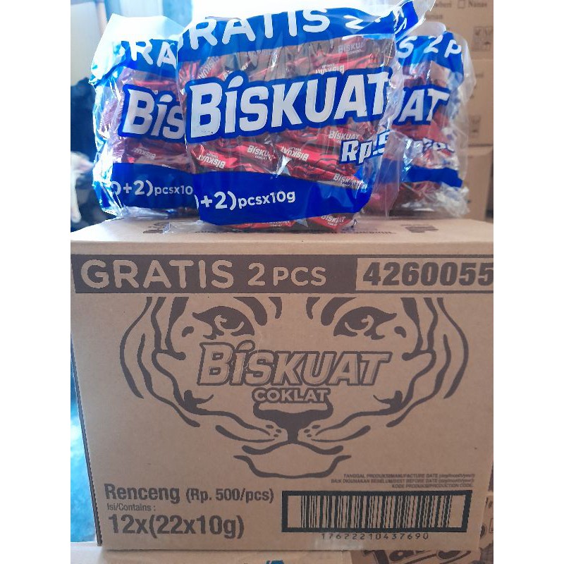 Biskuat Coklat renteng isi 20 pcs