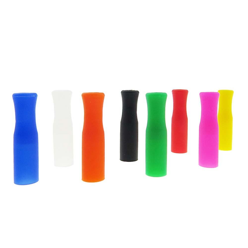 Nickolas1 Straw Tip Silicone No Rattle Cegah Melepuh Cocok Untuk Sedotan Stainless Steel Lebar 6mm Straw Cover Aksesoris Pesta