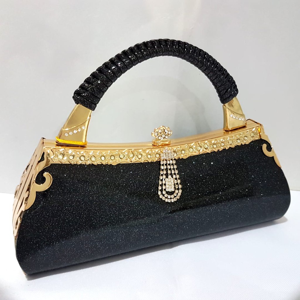 Clutch Pesta Farnell Impor  2591/2706 Tas Kondangan Glitter Glossy Diskon