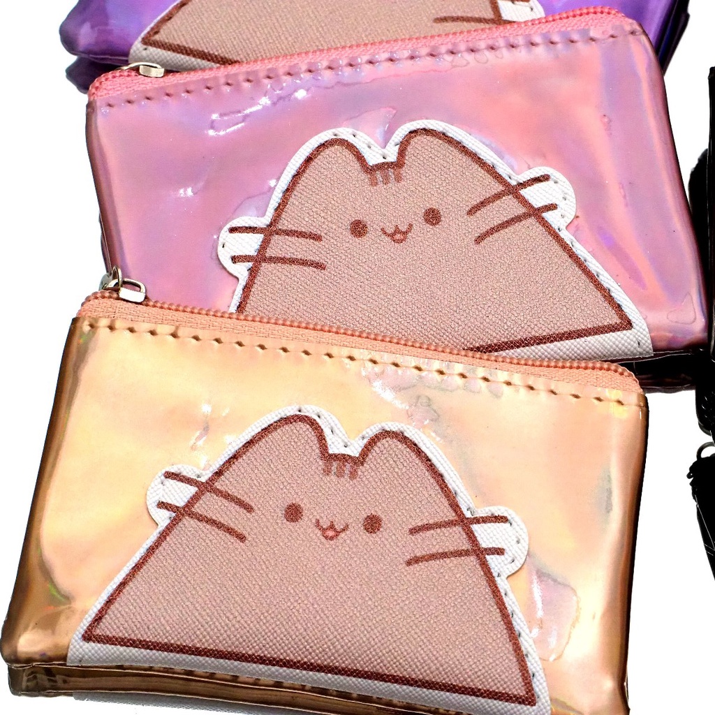 Dompet Koin Mini HOLOGRAM TEBAL Pusheen High Quality Tempat Uang Pouch Kantong Kartu