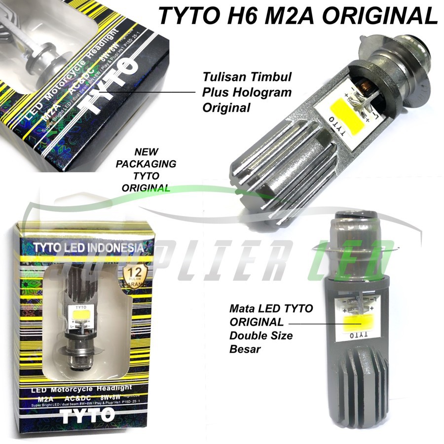Lampu LED H6 laser D2 Kuning putih