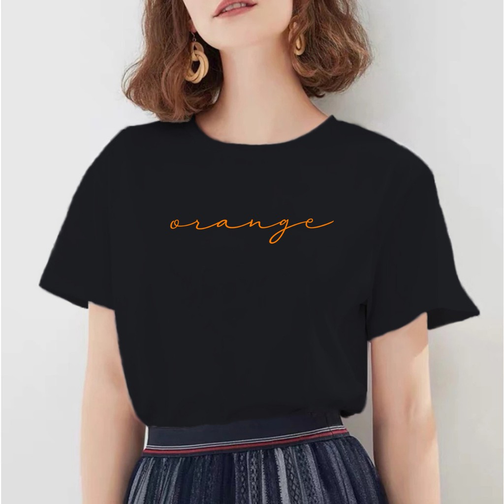 SPOTLIGHT_ID - BAJU KAOS ORANGE , T-SHIRT WANITA ORANGE , KAOS DISTRO WANITA ORANGE , KAOS WANITA OR