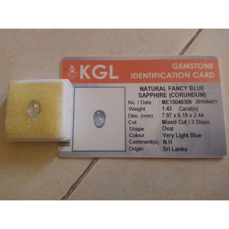 

batu blue safire+memo(surat)