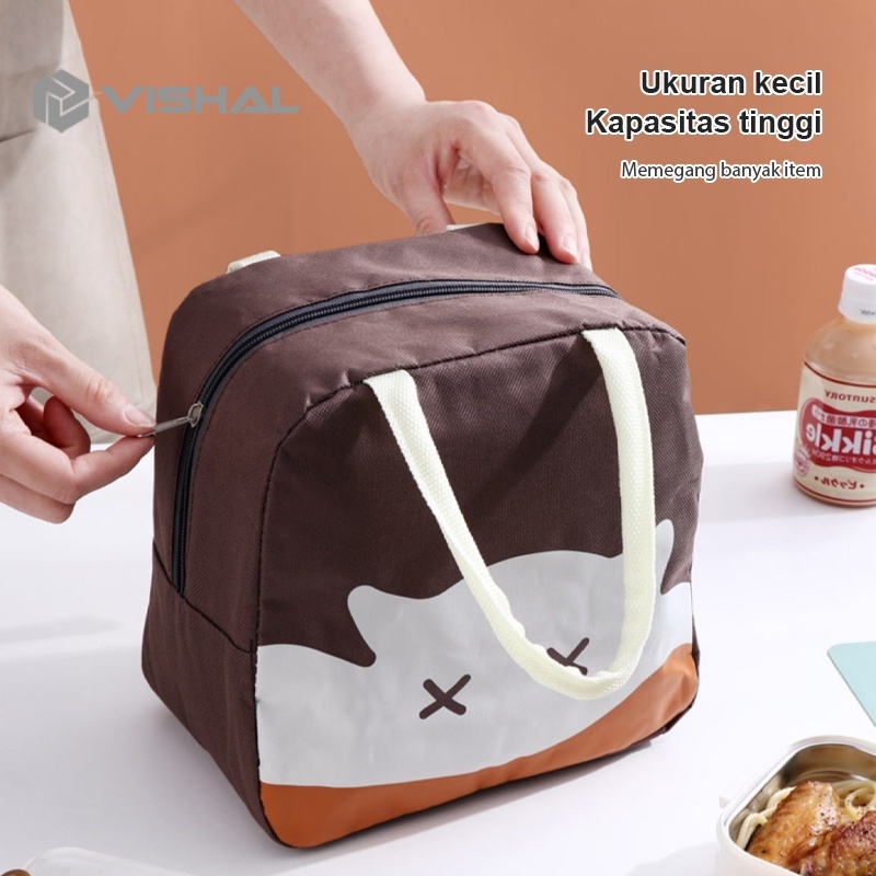 VISHAL Tas Bekal Karakter/Iconic Insulated Lunch Bag Cooler/Lunch Bag Sekolah -Tas Bekal Makan VS-28