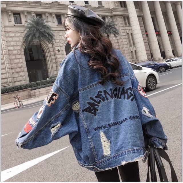 jaket jeans balenciaga