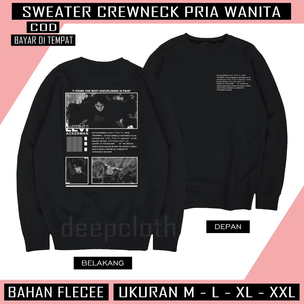 dijaketan [ COD ] SWEATER CREWNECK PRIA/WANITA /// CREWNECK FLEECE TEBAL HALUS KEKINIAN TERBARU'