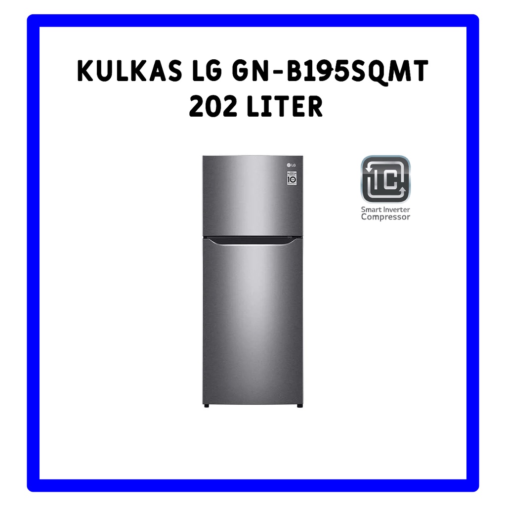 Kulkas LG 2 Pintu GN-B195SQMT 202 LITER INVERTER