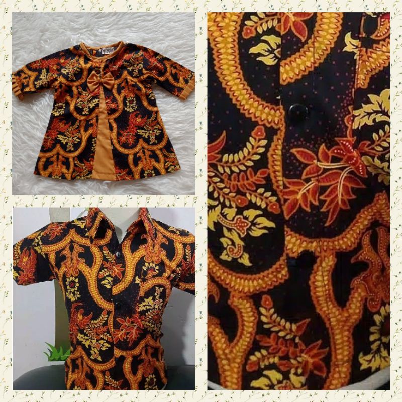 Batik Couple Anak Batik Anak Couple Kakak Adik Kemeja Atasan Blus