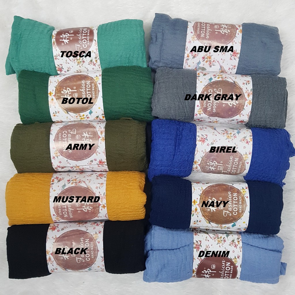 Hijab Pashmina Crinkle  Shawl Import