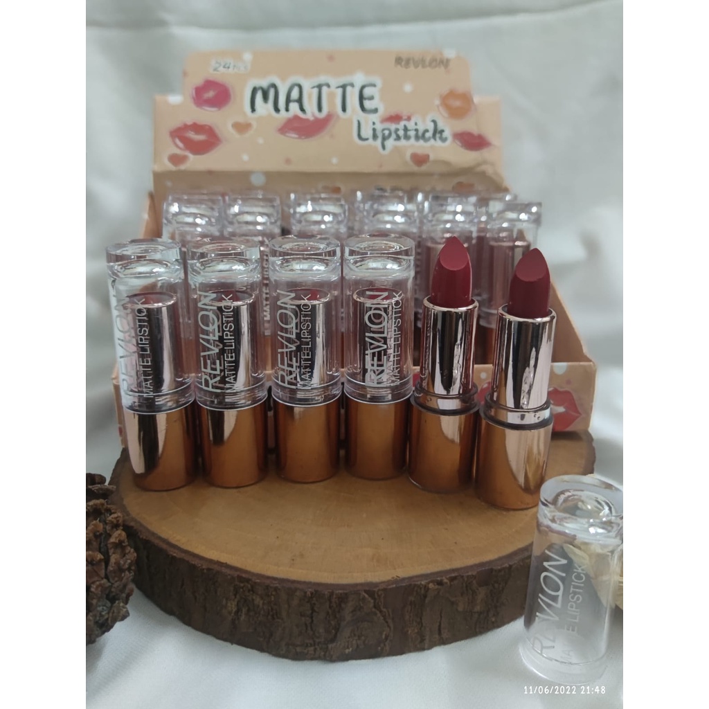 1 BOX/ MATTE LIPSTICK REVLON /LIPSTICK PADAT ITEM NO H-S 603