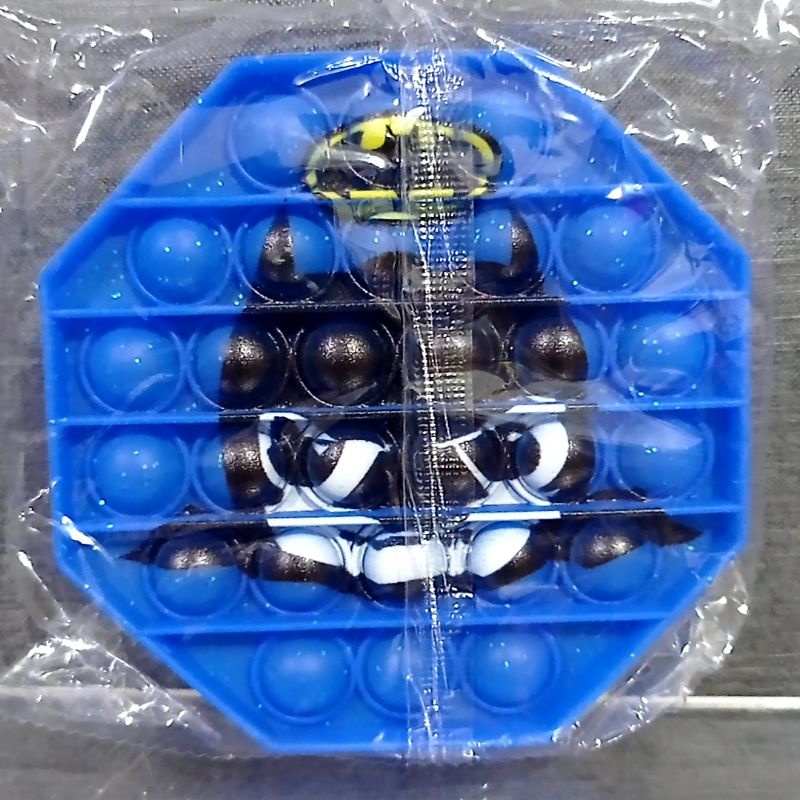 Pop It Captain America Viral Push Pop Bubble Fidget Maiman Pop It-Batman biru