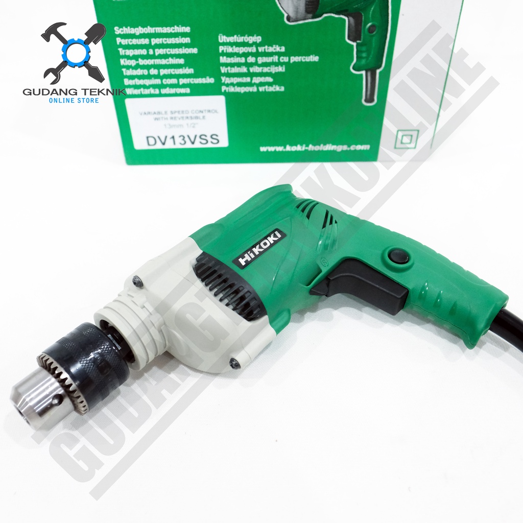 Mesin Bor Tangan 13mm HITACHI DV13VSS / Bor Listrik Beton Impact Drill HIKOKI DV 13 VSS