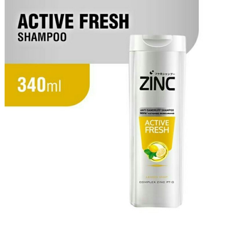 SHAMPOO ZINC 340 ML|REFRESHING COOL|CLEAN ACTIVE|HAIRFALL~PROMO SHAMPOO ZINC ORIGINAL 100%