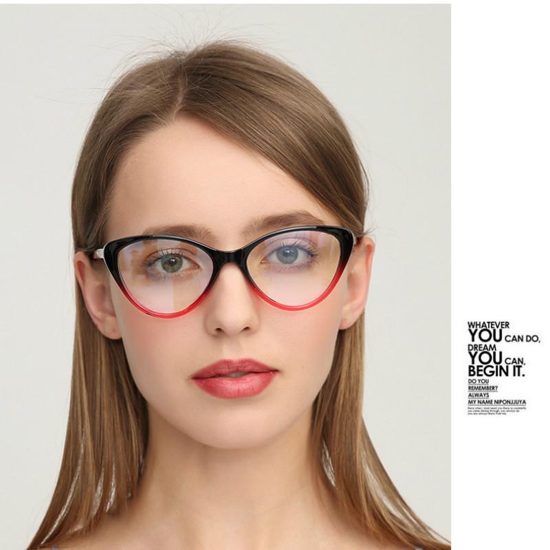 【YUZHU】COD Kacamata Fashion Retro Style Cat Eye untuk Wanita