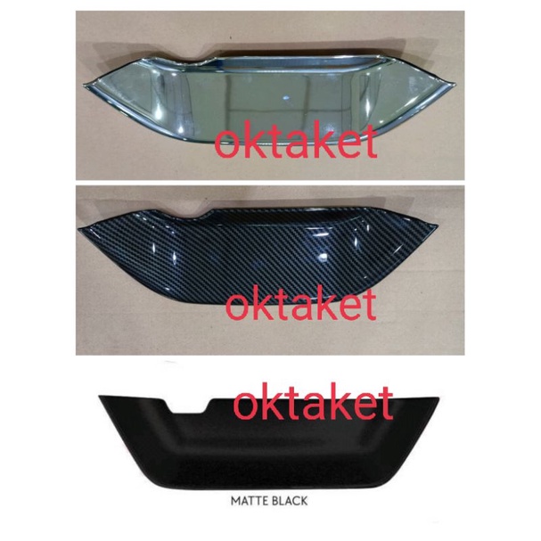 cover outer belakang Raize Rocky hitam chrome carbon otoproject rear back door outer