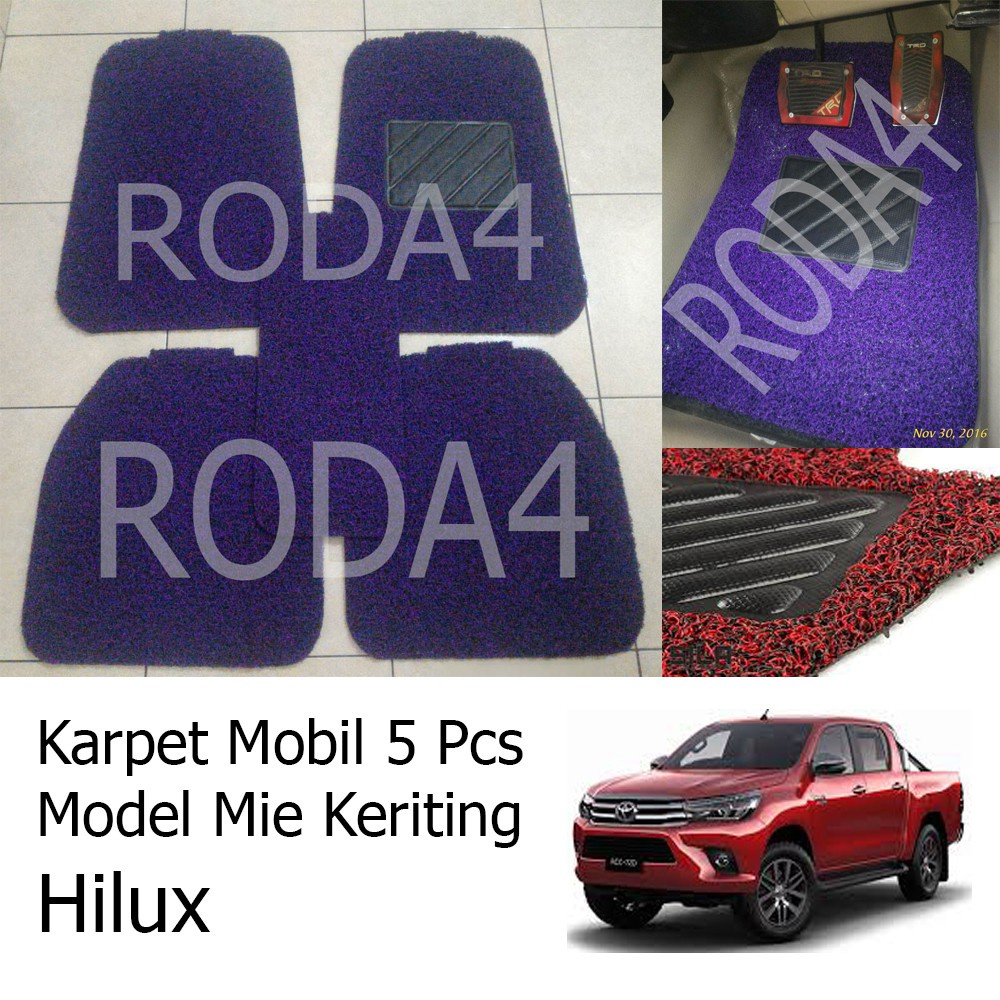 Karpet Mobil / Car Carpet / Floor Mats Universal Model Mie Keriting Hilux