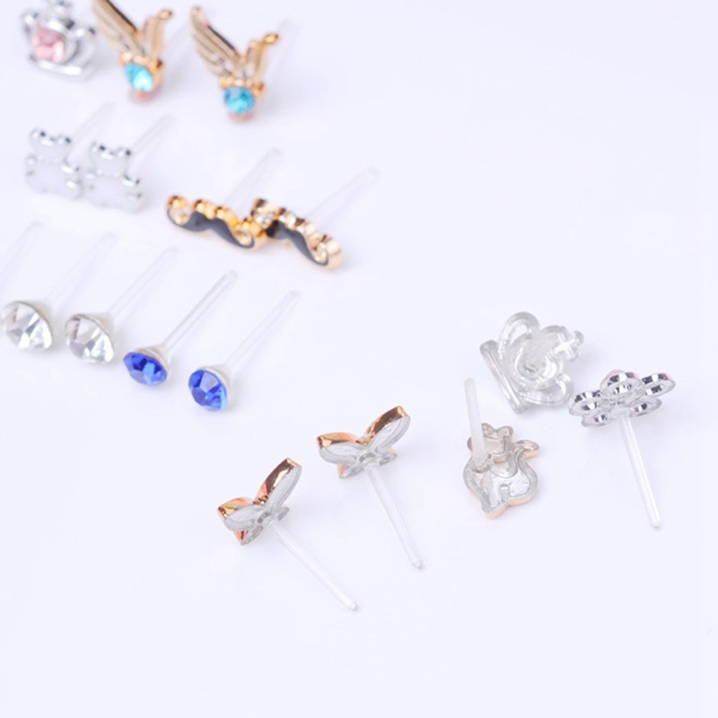 Anting SET 36 Tusuk Berbagai Bentuk Women Earrings Set