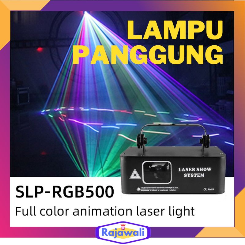 Lampu Proyektor Disco Sorot Tembak Laser DMX RGB Light Full Color Sensor Suara Hias Panggung Murah