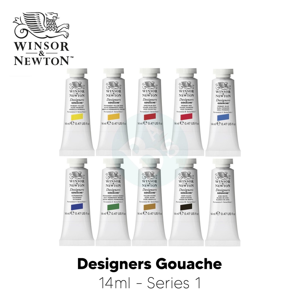 

Cat Air Lukis Perlengkapan Melukis Winsor & Newton Designers Gouache 14ml - Series 1 (2/2) By Bali Art Supplies