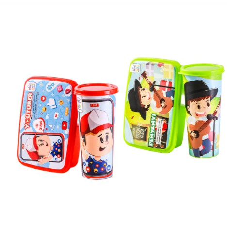 Lunch Box Set/ Kotak Makan dan Botol/ Tempat Makan Botol Value Torino