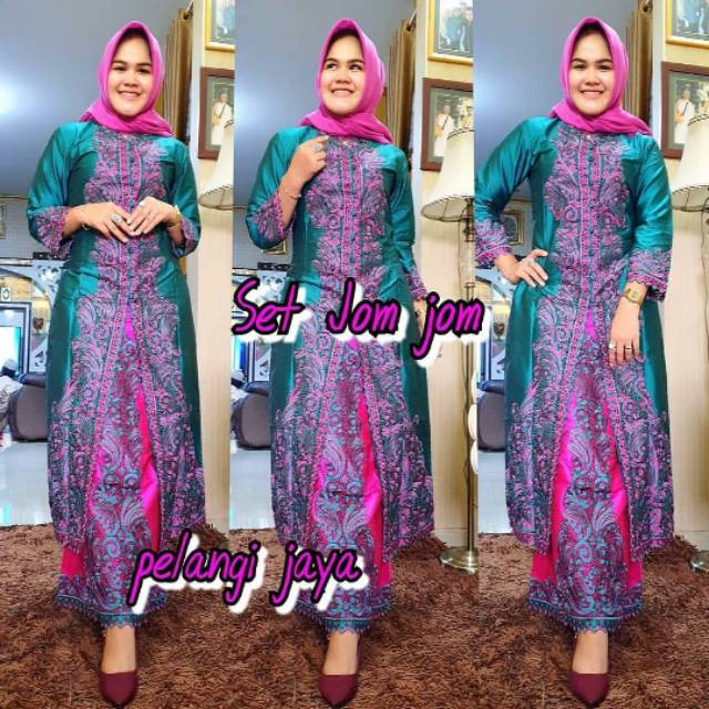 Kebaya gamis set jomjom pelangi jaya 8