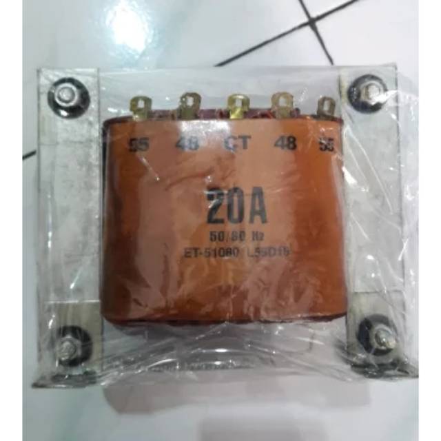 Trafo ERA 20a ct 55v tembaga murni original