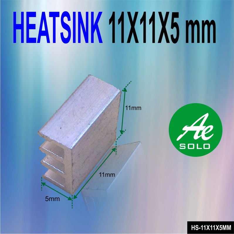 Heatsink Aluminum Heat Sink Pendingin Aluminium 11x11x5mm