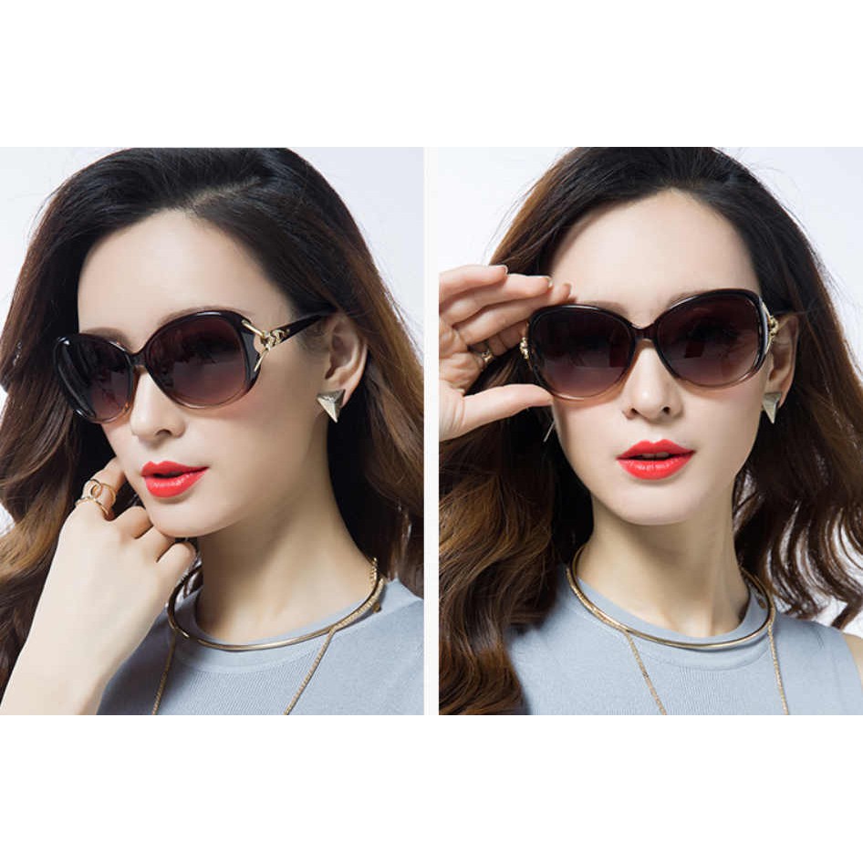 Kacamata Hitam Sunglass Elegan Anti Silau Polarisasi HD Bisa COD Kaca Mata Wanita Anti UV