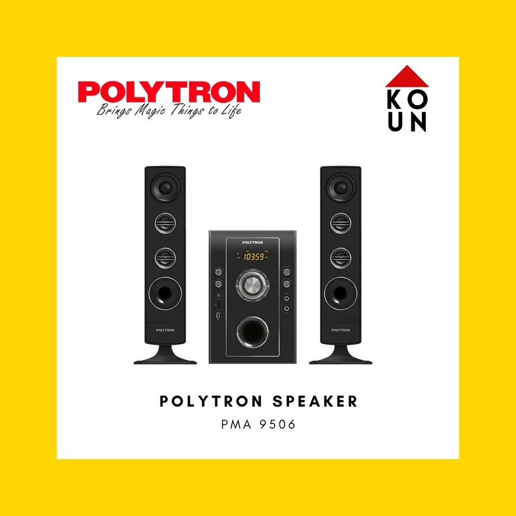 (COD READY) SPEAKER POLYTRON PMA 9526 / PMA9526 [BLUETOOTH / AUX / USB / KARAOKE / GARANSI RESMI 100
