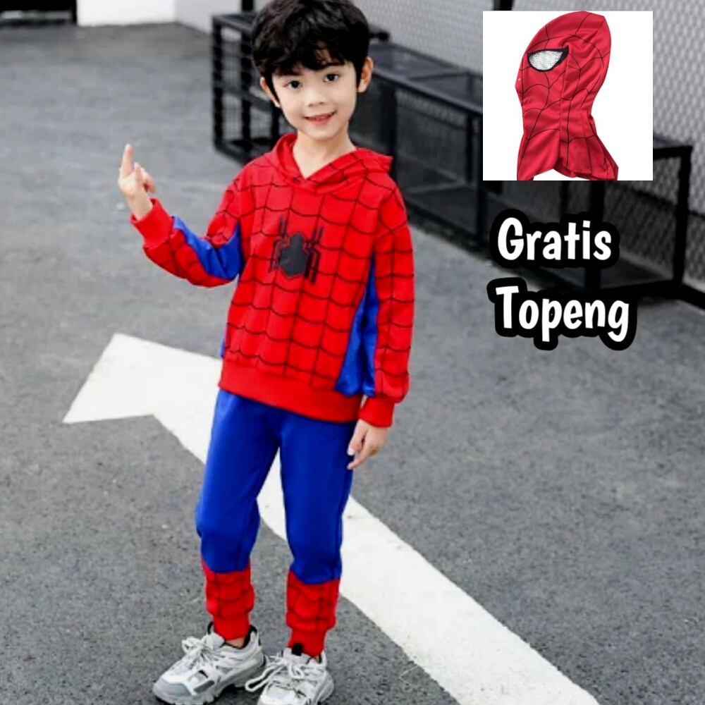 Kostum Spiderman Anak Laki