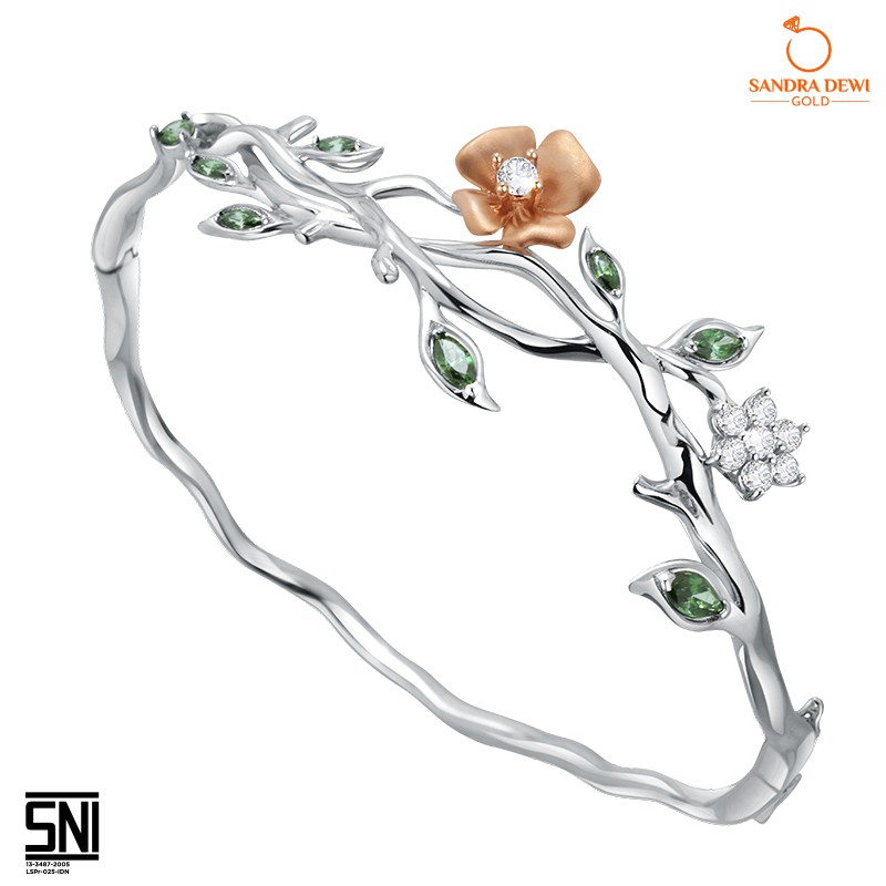 Gelang Emas Flower Rose Sandra Dewi Gold 3ESZ399
