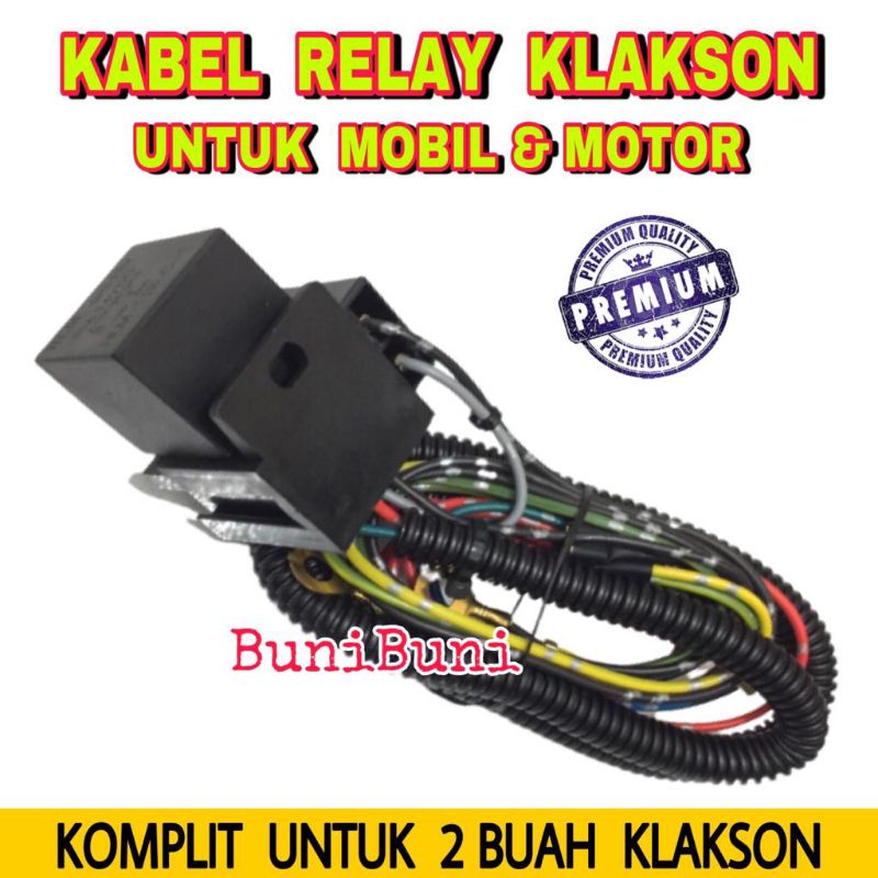 Klakson Keong DENSO Waterproof Original Komplit Kabel Relay Klakson Untuk Mobil &amp; Motor (Tahan Air)