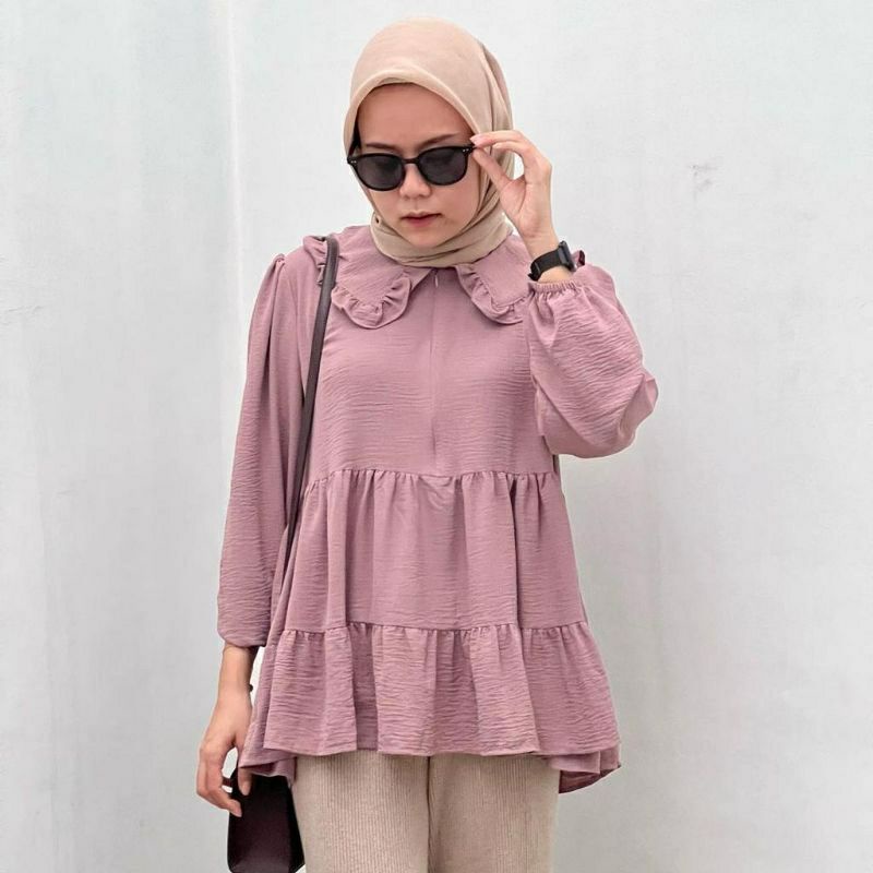 ^^HUMAIRA^^ BLOUSE CRINCLE