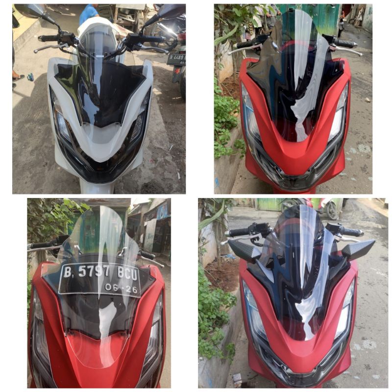 VISOR PCX 160 100% PRESISI/ WINDSHIELD PCX 160 JENONG