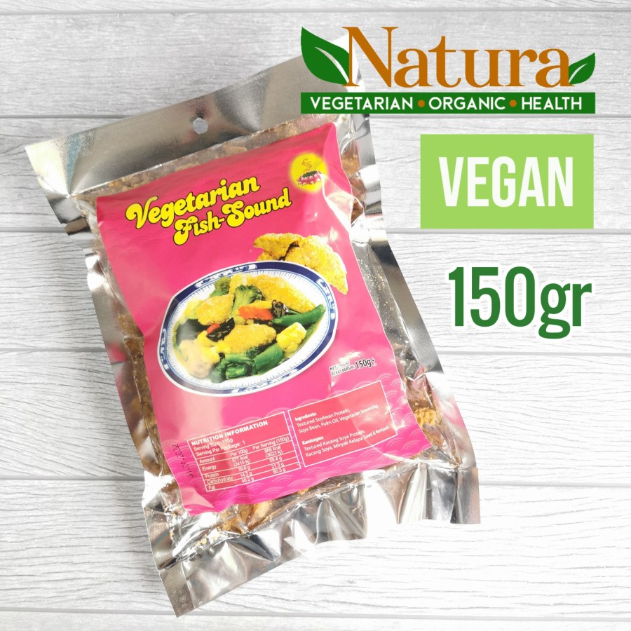 

Vegan Vegetarian Fish Sound 150gr HuPhio Import Premium Kerupuk Ikan