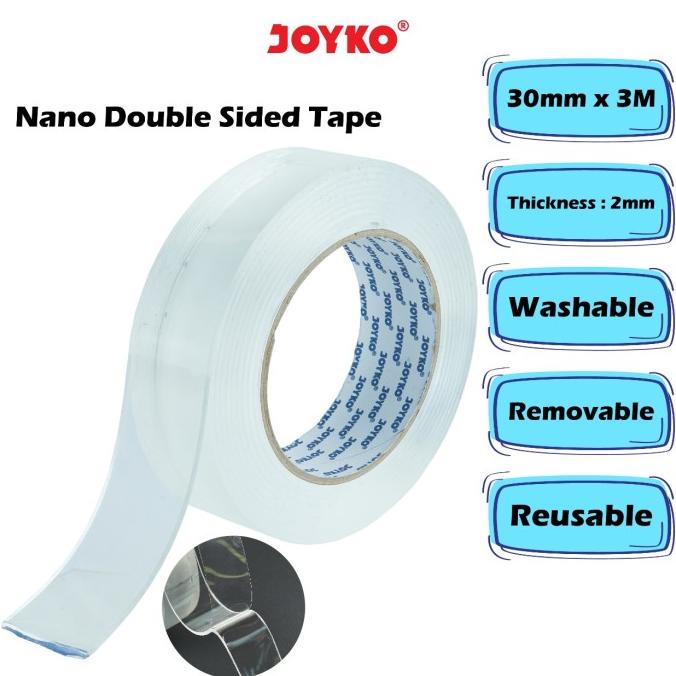 

Nano Magic Double Tape Bening 3mtr x 3cm x 2mm JOYKO NDST-1 ORIGINAL