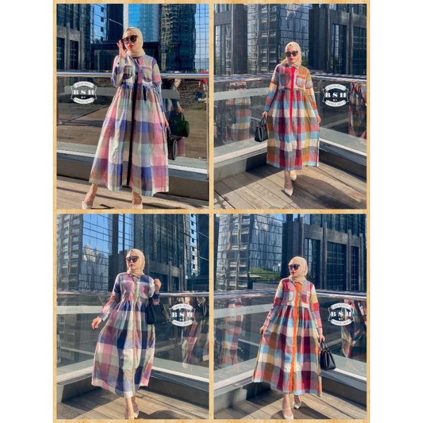 Dress ✓ TZY. Olshop ✓ Pelangi semi Dress By BSH by Rio_0