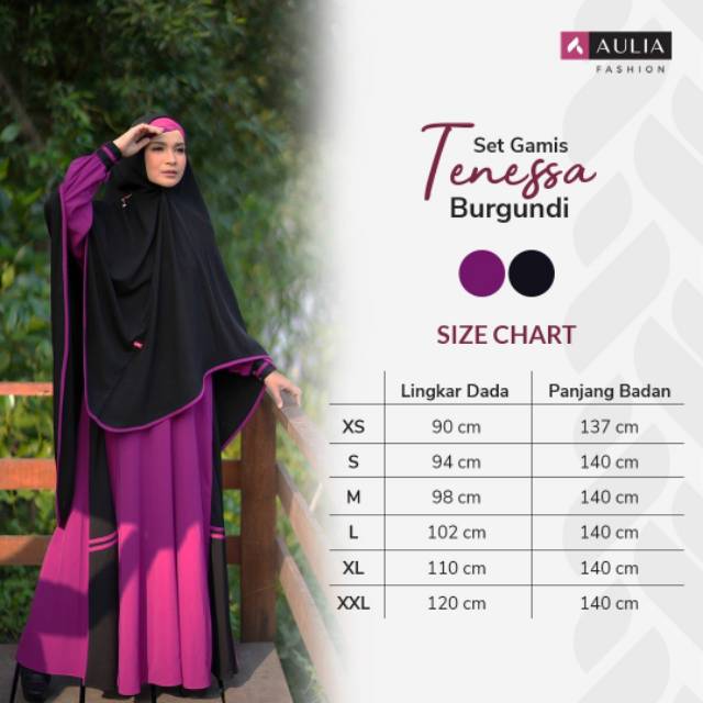 GAMIS AULIA FASHION TENESSA /DRESS WANITA FASHION MUSLIM/SYARI/GAMIS AULIA TERBARU 2020