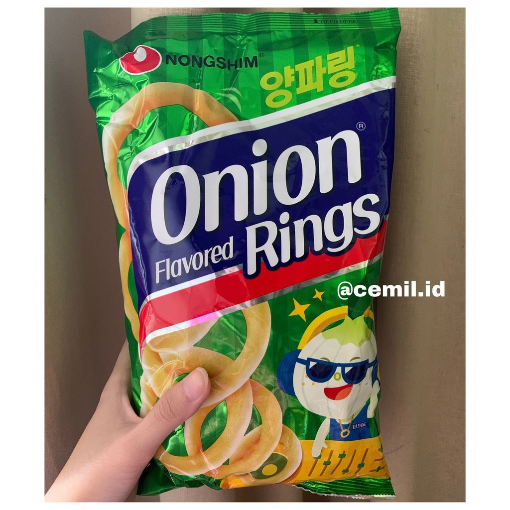 

Nongshim Korean Onion Rings Snack - Makanan Ringan Rasa Bawang Bombay IMPORT KOREA BPOM 90gr